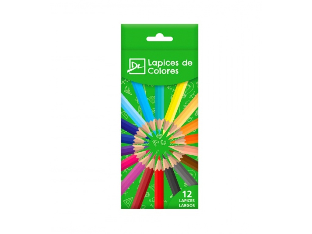 Lapices Chino Color Largo X 12 Dali