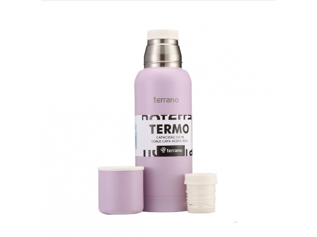 TERMO TERRANO 750ML DOBLE TAPON LILA