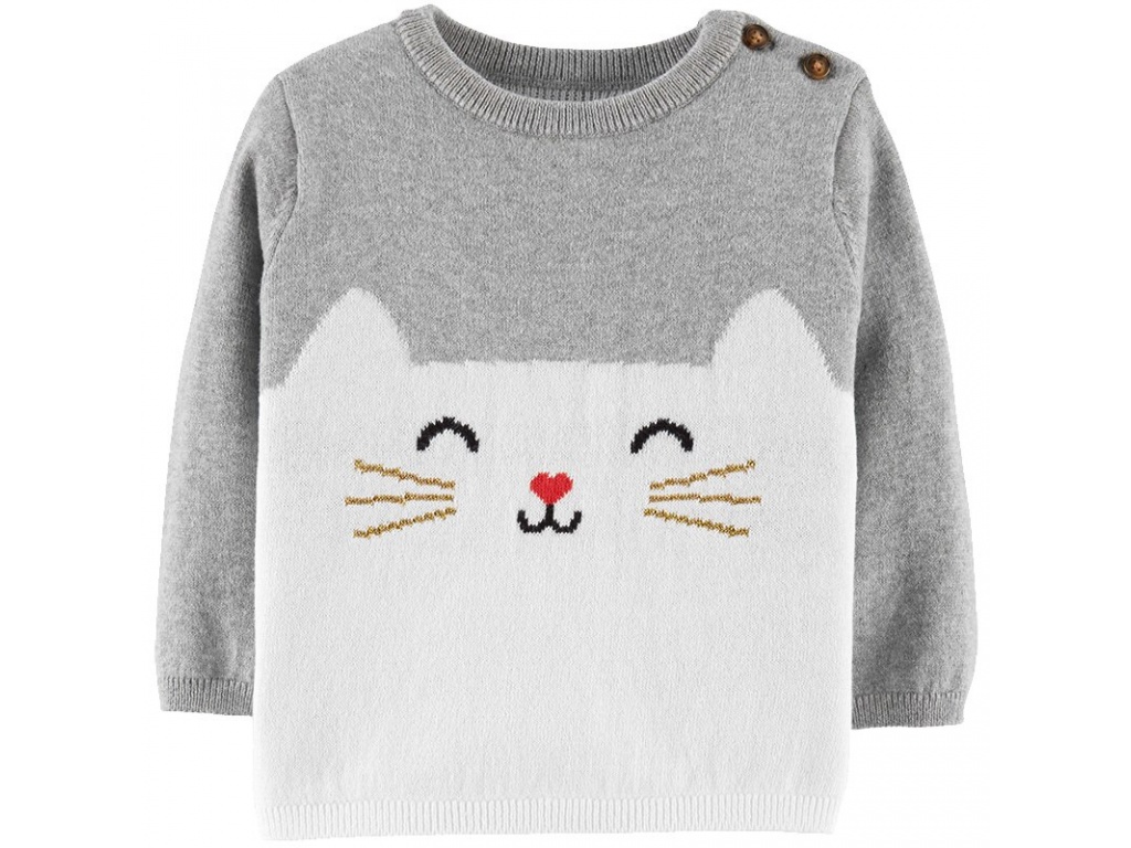 BUZO CARTERS TEJIDO GATITO 18M