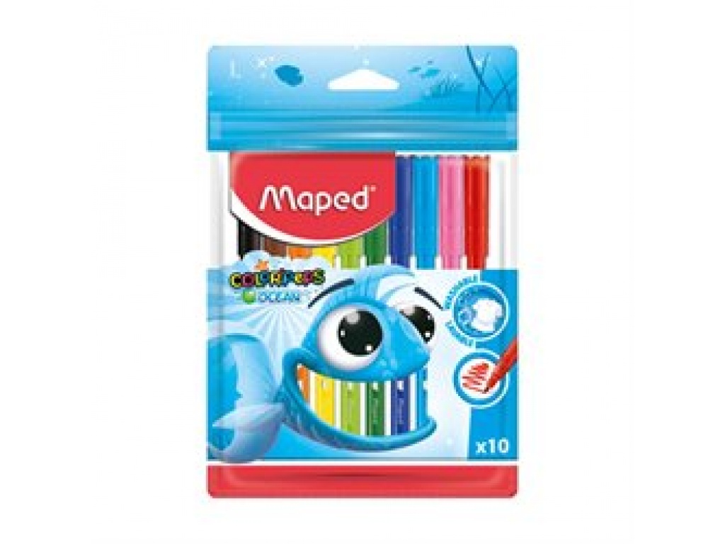 MARCADORES MAPED OCEAN X10 COLORES