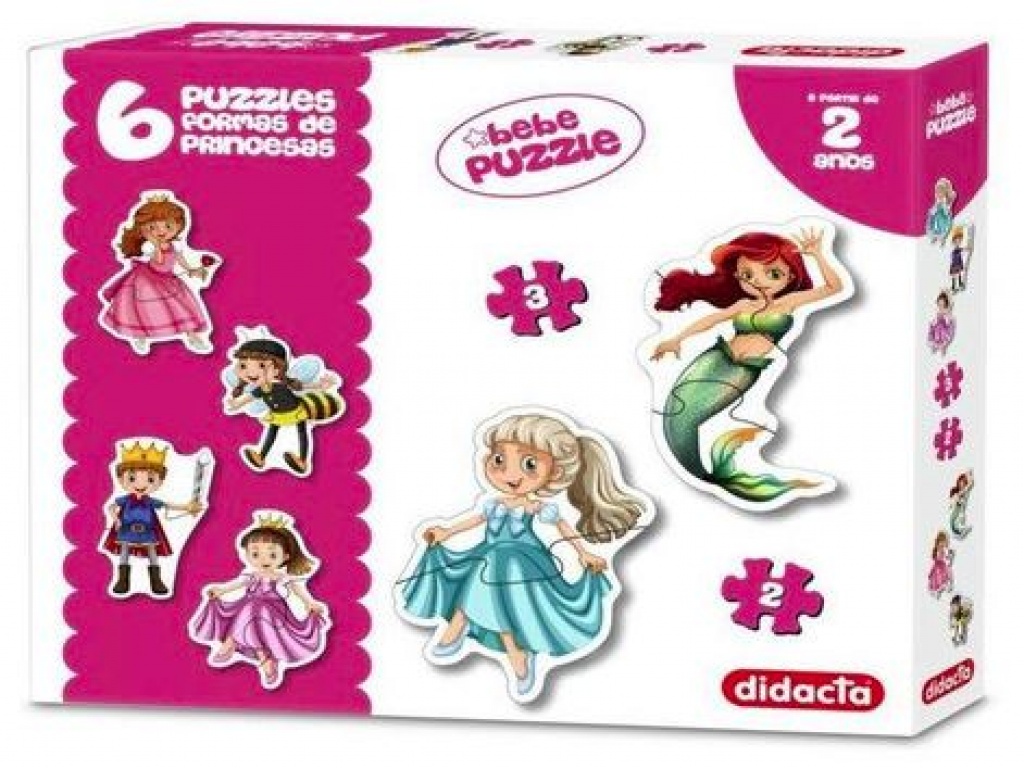 DIDACTA PUZZLES FORMAS PRINCESAS X 6