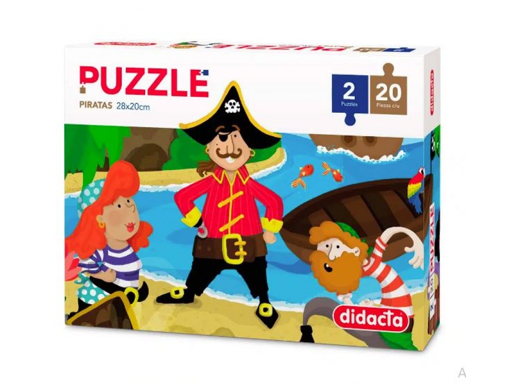 DIDACTA PUZZLE PIRATA 2 X 20