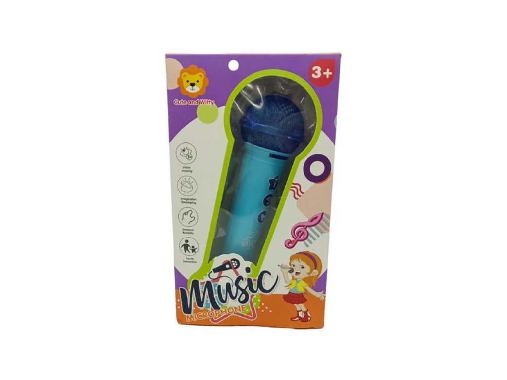 MICROFONO CON LUZ Y SONIDO 2AAA 6761
