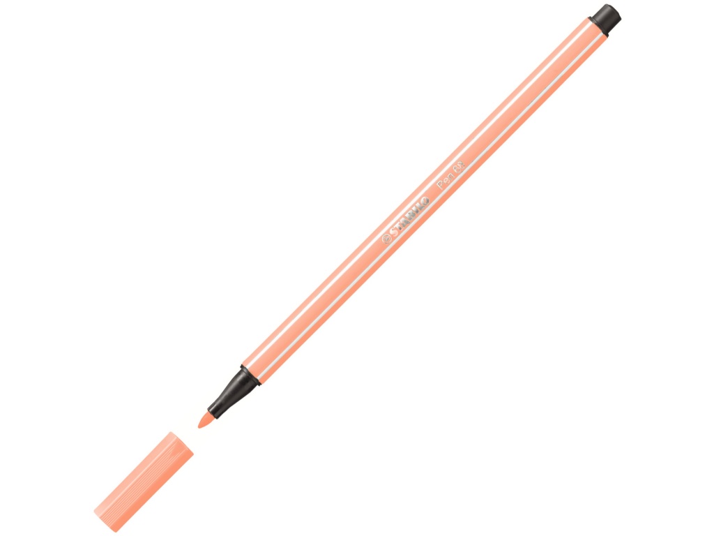 MARCADOR STABILO PEN 68 TRAZO GRUESO NARANJA PASTEL