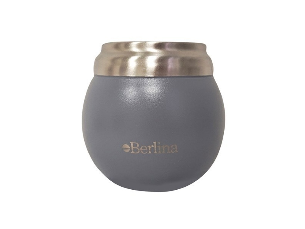 MATE BERLINA 210ML ACERO DOBLE PARED GRIS