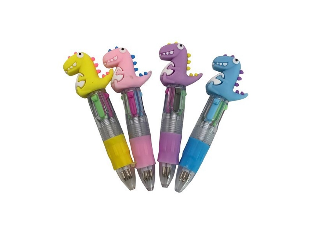 LAPICERA TINTA MULTICOLOR MINI DINOSAURIOS