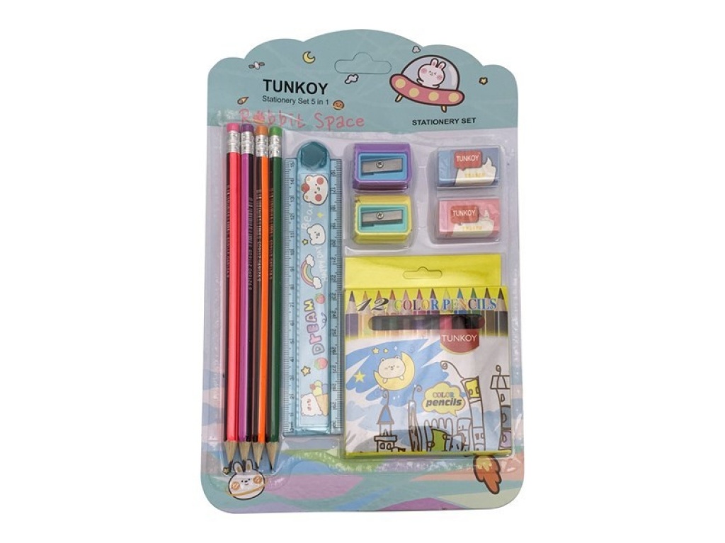 SET ESCOLAR 10 PCS EN BLISTER