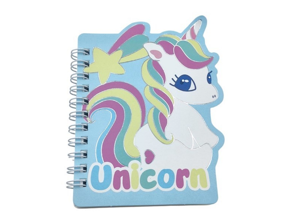 LIBRETA CON ESPIRAL UNICORNIOS W566