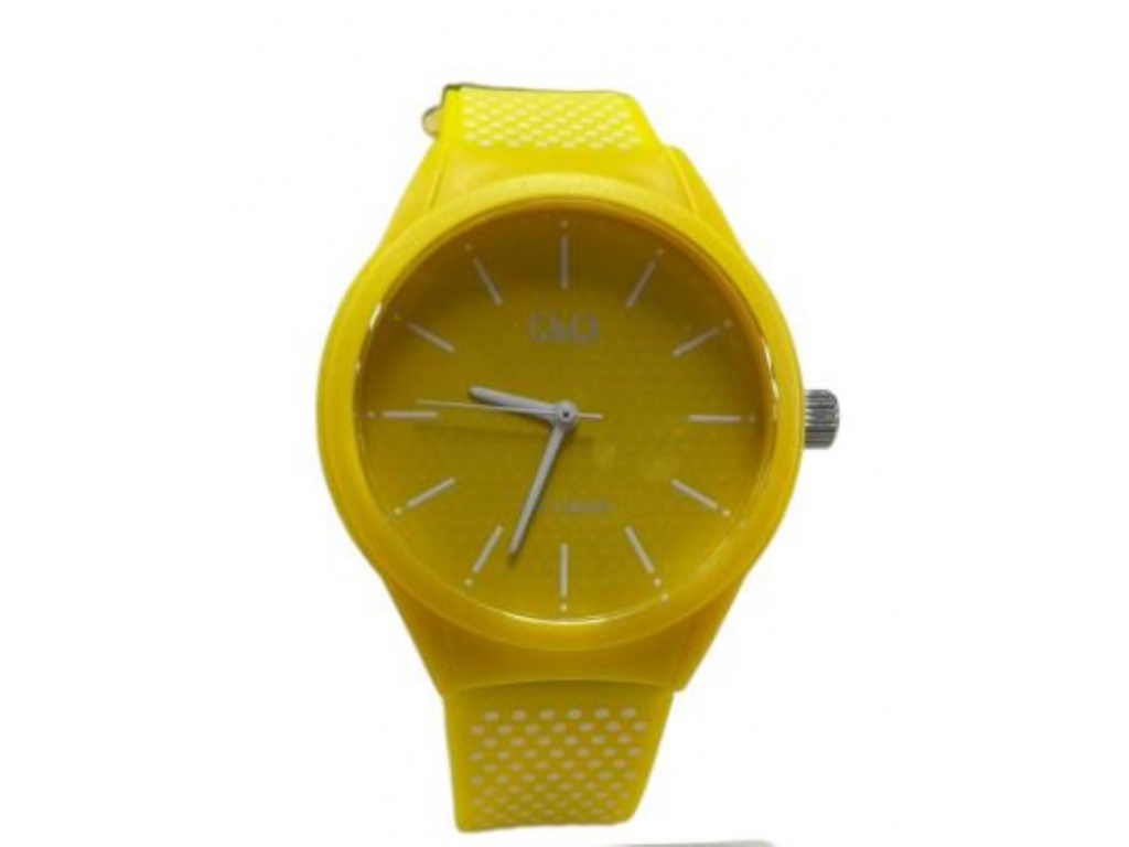 RELOJ PULSERA Q&Q ANALOGO DE DAMA VR28J040Y AMARILLO