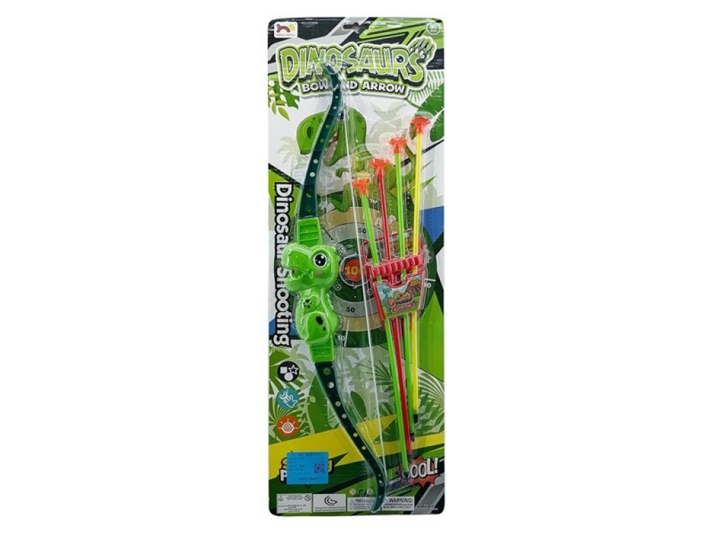 ARCO Y FLECHAS X4 DINOSAURIO CARTON 5832