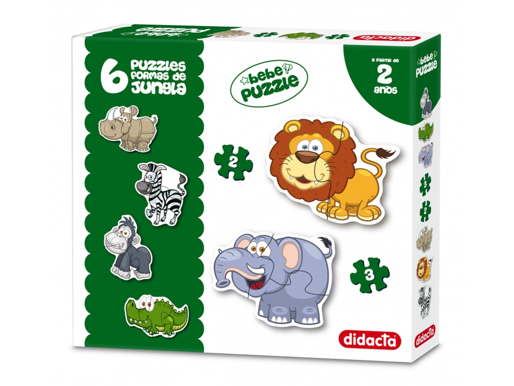DIDACTA PUZZLES FORMAS JUNGLA X 6