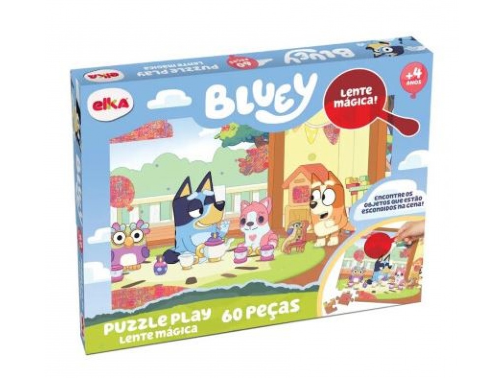 PUZZLE 60 P/LENTE MAGICO BLUEY