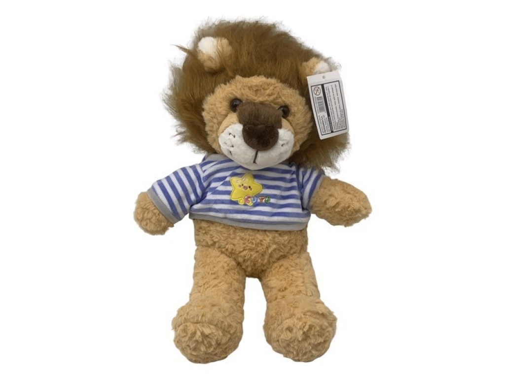 PELUCHE LEON CAMISETA A RAYAS 0669