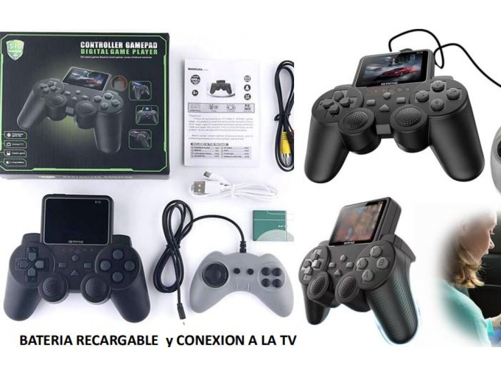 CONSOLA RETRO PVC  CONECCION A TV
