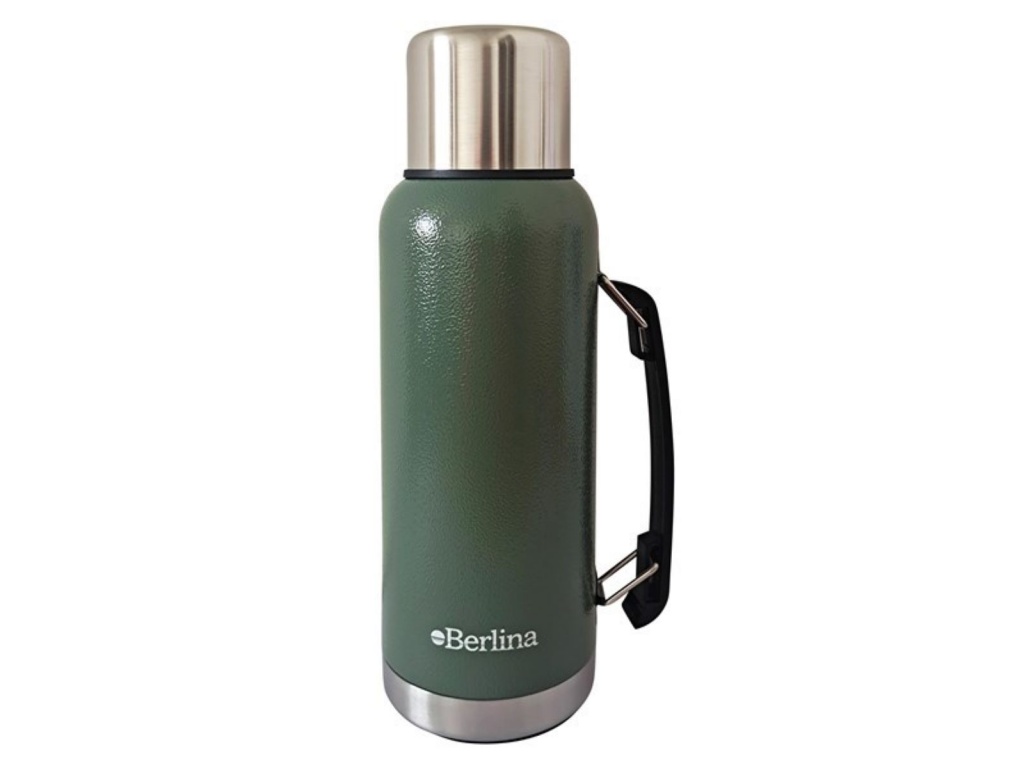 TERMO BERLINA 1L PICO CEBADOR MARTILLADO VERDE
