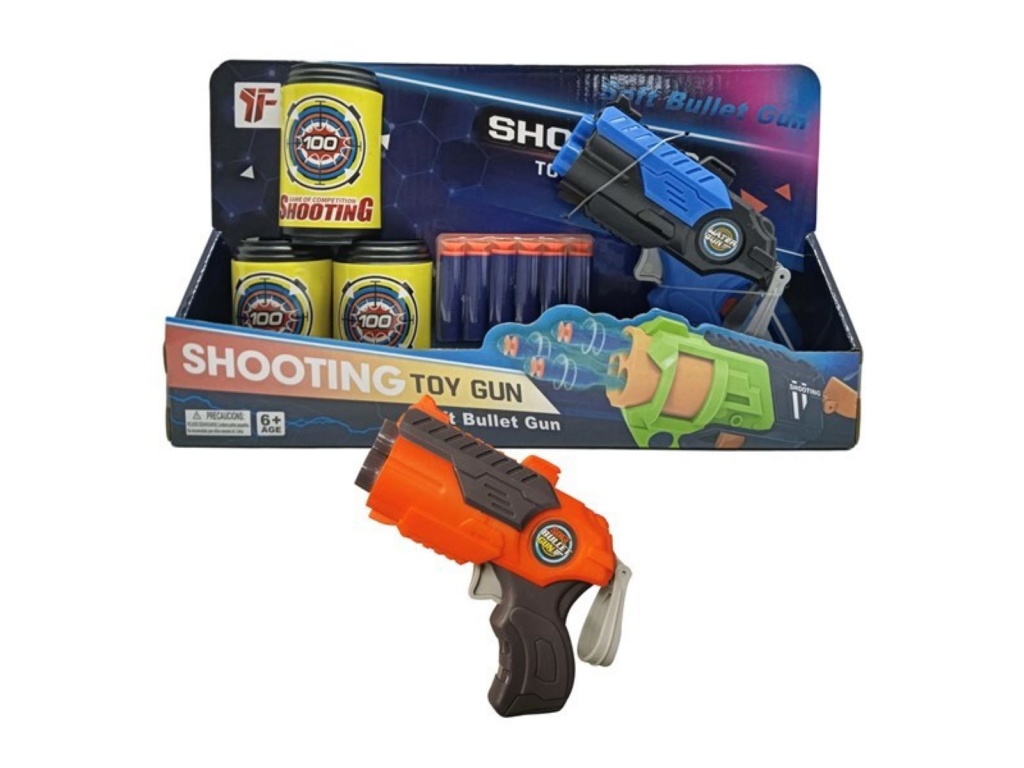 PISTOLA LANZA DARDOS GOMA EVA 7833