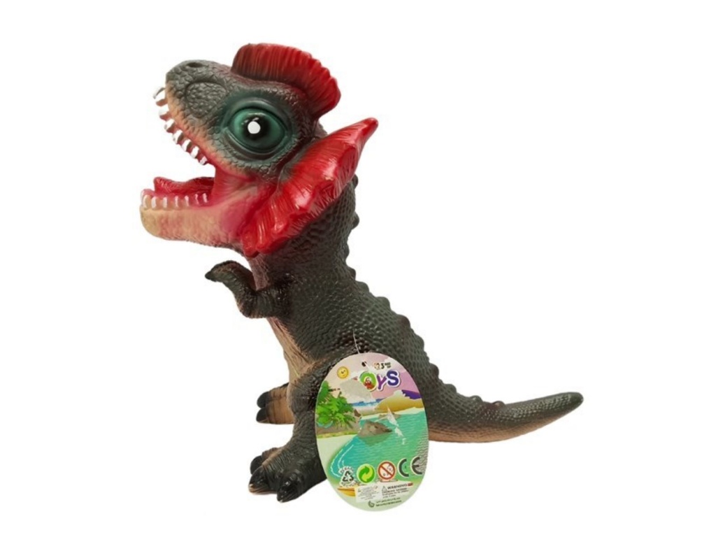 DINOSAURIO GOMA CON SONIDO DILOFOSAURIO 6905