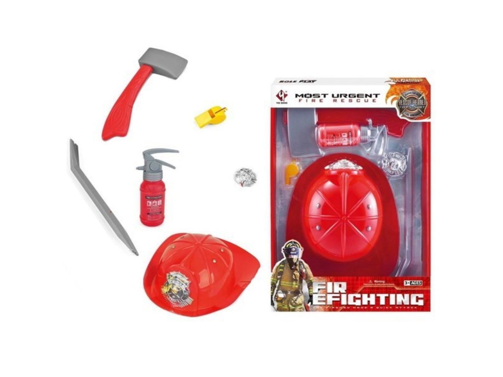 HERRAMIENTAS CON CASCO BOMBERO CAJA 7582