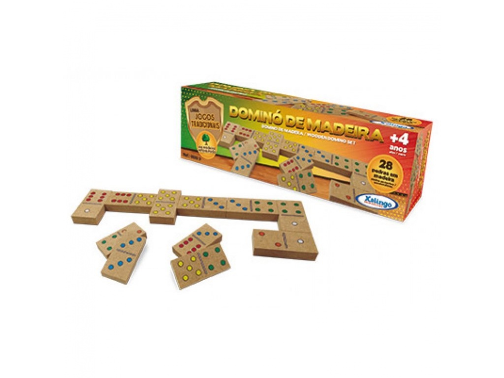 JUEGO MESA DOMINO DE MADERA XALINGO