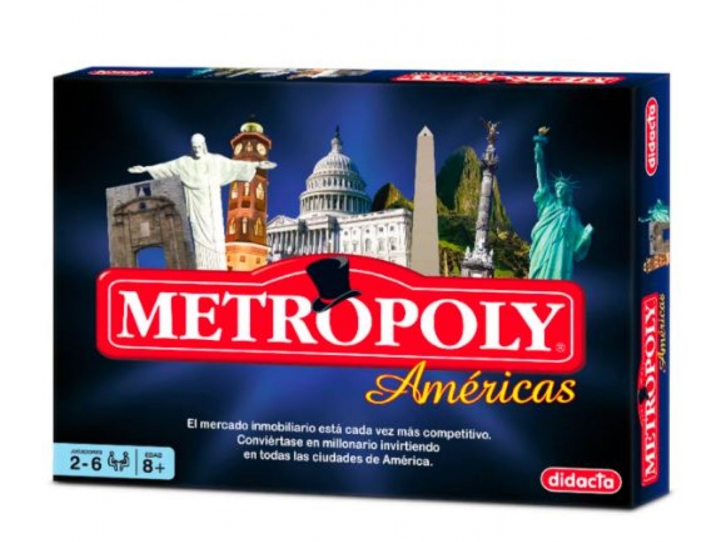 JUEGO DE MESA METROPOLY AMERICAS DIDACTA