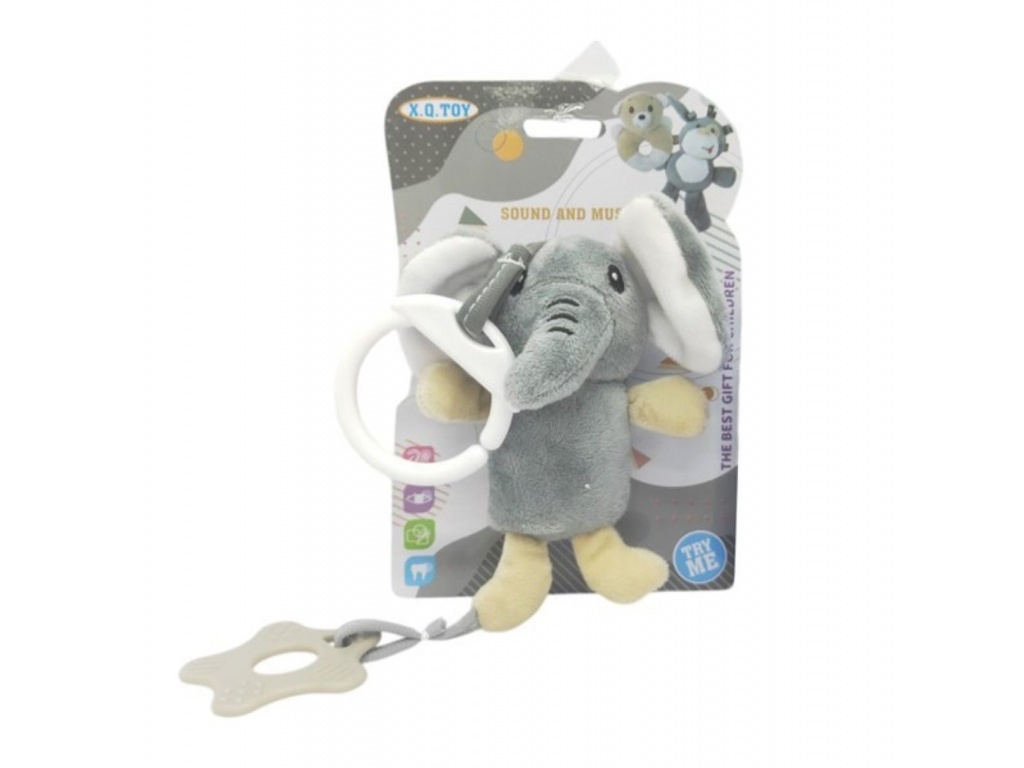 SONAJERO PELUCHE CON SONIDO ELEFANTE 9355