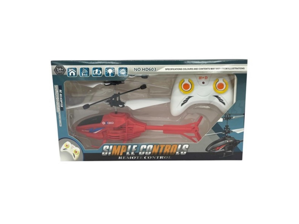 HELICOPTERO CON CONTROL REMOTO LUZ 2AAA USB 9259