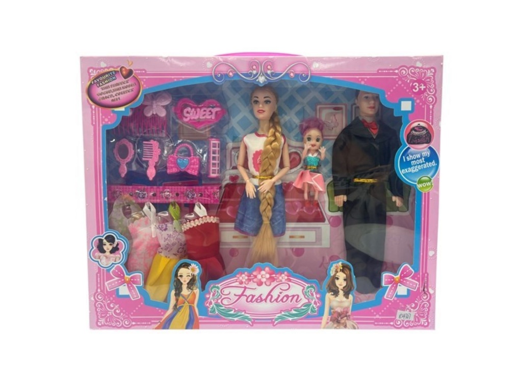 MUECA CON MUECO HIJA 4 VESTIDOS ACC 9153