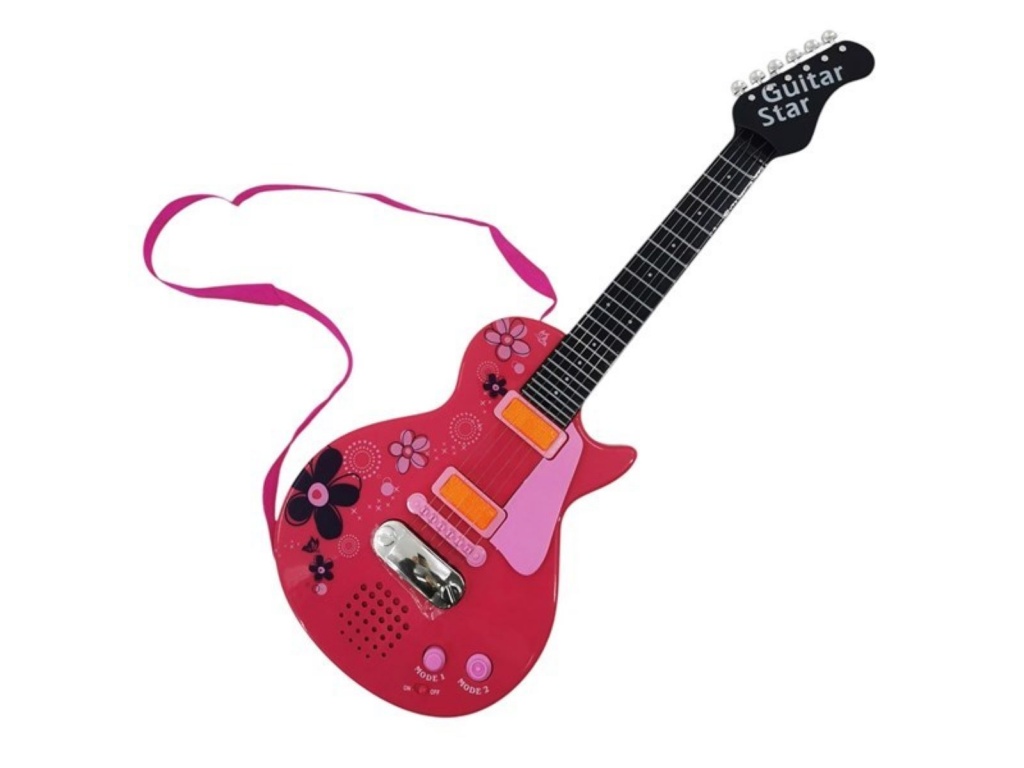 GUITARRA ROCK LUZ SONIDO 3AA CAJA 2542