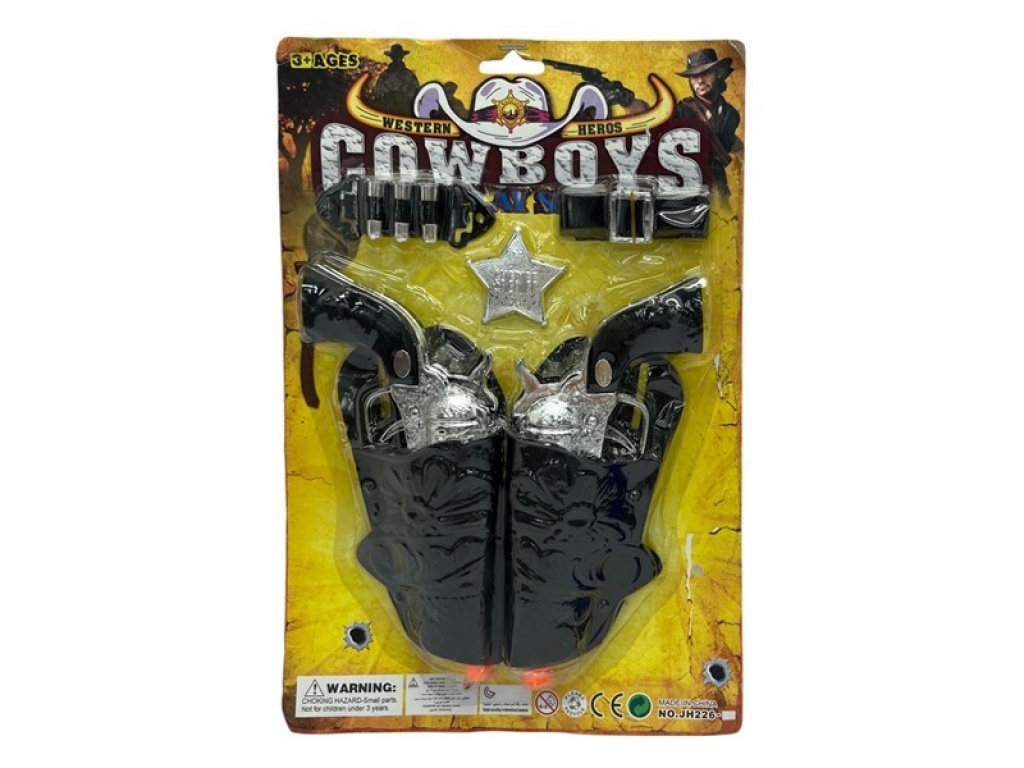 PISTOLA X2 CON CANANAS COWBOY BC 9445