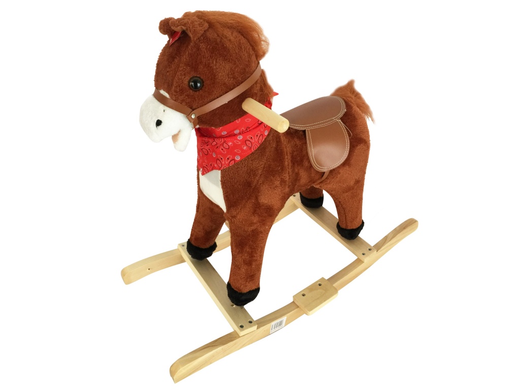 BALANCIN MADERA Y PELUCHE CHICO CABALLO