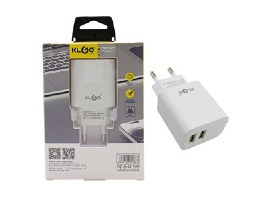 CARGADOR 2 ENTRADAS USB KG KC11 1858